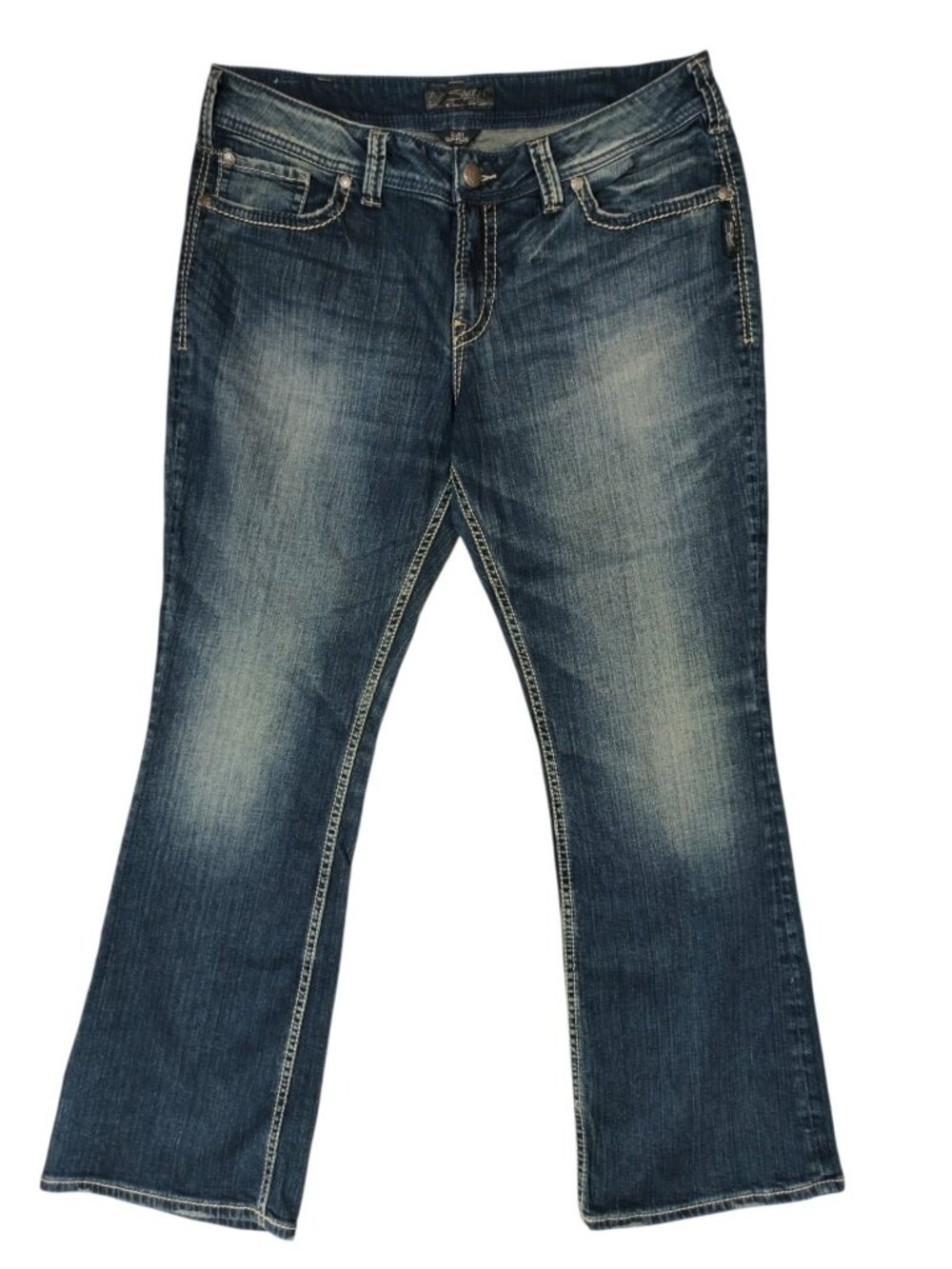 Silver Jeans Suki Surplus Womens 18 L32 Bootcut Jeans Dark Wash Stretch Denim